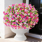 BLEUM CADE 22 Bundles Artificial Flowers for Outdoors, UV Resistant Fake Outdoor Flowers, Realistic Faux Outdoor Flowers for Decoration, Outside Fake Plants for Porch Garden Decor