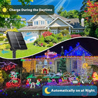 Cool White and Multicolor Color Changing Solar String Lights for Outside, 2 Pack 400LED Solar Fairy Lights Outdoor, Waterproof Copper Wire with 8 Modes Solar Twinkle Lights for Tree Garden Xmas Decor