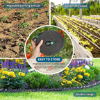 3 Pack Flat Soaker Hose 50 ft for Garden Beds, Cloth Soaker Hose 150 ft for Efficient & Effective Watering of Plants – Garden Soaking Drip Hoses Heavy Duty & Easy to Install (50FT 3Pack)
