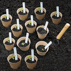 Napia Peat Pots Seed Starter - 45 Pack 3.15 inch Biodegradable Seed Starter Pots Peat Pots for Seedlings with 30pcs Plant Labels, Seedling Pots Starter Pots for Planting Seeds with Drainage Holes