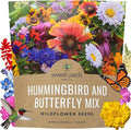 Wildflower Seeds Butterfly and Humming Bird Mix - Large 1 Ounce Packet 7,500+ Seeds - 23 Open Pollinated Annual and Perennial Species