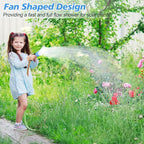 Dreyoo Fan Spray Nozzle for Garden Hose, Heavy Duty Garden Hose Head Spray for Watering Wand with Flow Control and Ergonomic Insulated Grip, Blue (1 Pack)