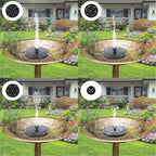Mademax 1W Solar Bird Bath Fountain Pump, Solar Fountain, Free Standing Floating Solar Powered Water Fountain Pump for Bird Bath, Garden, Pond, Pool, Outdoor