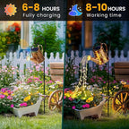 Solar Watering Can Lights, Waterproof Garden Solar Outdoor Decorative Lights, Metal Hanging Lights for Patio Yard Backyard, Gardening Birthday Gifts for Mom Grandma Women