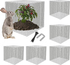 UNIFAMILY 20 Pcs Plant Protectors from Animals, 5 Packs Metal Wire Plant Cage, Garden Protector Cage from Deer, Mesh Garden Protector from Rabbits, Chicken Wire Plant Covers from Animals