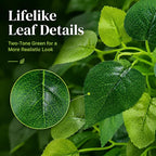 36" Faux Hanging Ivy Plant in Minimalist White Pot, Fake Pothos Artificial Hanging Plant with 168 Lush Leaves & Pebble Topping, Fake Greenery for Shelf Bathroom Office Decor, 1 Pack