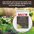 Michigan Peat 1550P Baccto Topsoil for Lawns, Gardens, and Raised Planting Beds with Reed Sedge, Peat, and Sand Mix, 50 Pounds (10 Pack)