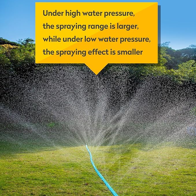 Sprinkler Hose 25FT, Heavy Duty Watering Hoses, Efficient Irrigation Tubing for Garden Lawn Sprinklers System with 10 Pack Staples