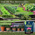 Earth Science RevitaSoil, 4 lb - Organic Soil Revitalizer - Earthworm Castings (Worm Castings) Plus Natural Nutrients & Biology - Grow 3X More, Amendment for Gardens, Potted Plants, Raised Garden Beds