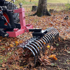 YITAMOTOR 48" Tow Behind Landscape Rake, 2" Receiver Lown Dethatcher Rack with 17 Steel Tines for ATV/UTV & 3-Point Hitch Systems Tractor, for Leaves, Debris, Grass, Pine Needles
