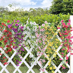 Artificial Flowers for Outdoors Spring Decor, 6 Bundles UV Resistant Realistic Faux Silk Hanging Flowers, Fake Plants for Planter Indoor Outside Garden Porch Patio Balcony Yard Farmhouse