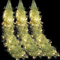 Mudder 3 Packs LED Artificial Hanging Plants, 3.6 ft Fake Hanging Plant, Ivy Vine Fake Leaves Greeny Chain Wall Home Room Garden Wedding Garland Outside Decor (Basket Not Included) (Vines Moss)