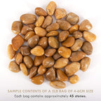 5 lbs Approx. 45 River Rocks Pebbles for Plants Natural Decorative Polished Stones for Planters Succulent Rocks Aquarium Gravel (1.6-2.4 Inches)