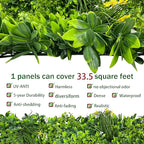 ODTORY Artificial Plant Wall Roll: 40X120 in (33.5 sqft) UV-Anti Ivy Privacy Fence Screen Faux Greenery Panels Backdrop Boxwood Ivy Vine Leaf Hedge Fence for Indoor Outdoor Green Decor