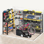 DWVO 8'x6' Large Metal Outdoor Storage Shed, Heavy Duty Tool Storage Sheds for Backyard Patio Lawn - Ideal for Bicycles, Garden Tools, and Lawn Equipment, Easy-to-Assemble, Brown