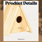 Wooden Bird Houses for Outside Hanging Birdhouses Nest Bluebird House for Cardinals Finch Wren Swallow for Garden Viewing 8