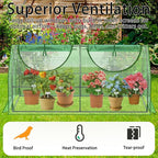 72"×36"×36" Green Houses for Outside, Portable Mini Greenhouse with Mesh Vents, Weatherproof PE Plant Shelter for Patio Gardening