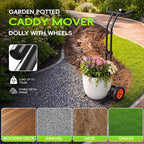 Plant Dolly, Plant Mover with Wheels Heavy Duty Tree Dolly & Plant Cart with Wheels - Adjustable Plant Caddy for Large Pots, Heavy Duty Plant Mover for Outdoor Yard Garden
