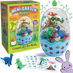 Creativity for Kids Mini Garden Dinosaur: Terrarium Kit for Kids - Dinosaur Crafts for Boys, Dinosaur Toy and Science Kit for Kids, Easter Basket Stuffers (Ages 6+)