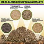 DUSPRO Recycle Premium Bonsai Soil Mix Ready to Use Pre-Mixed 5in1 with Akadama, Pumice, Vermiculite, and Peat Moss Professional Bonsai Potting Soil Mix 2 Qrt