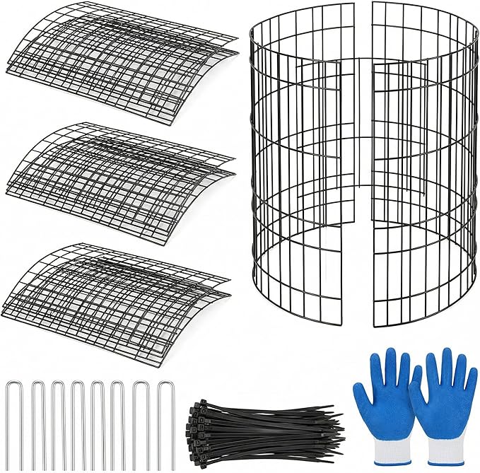3Pack Plant Protector from Animals, 9pcs Wire Plant Protectors Metal Mesh Plant Cages, 11.8 x 15.7 Inch Outdoor Plant Guards for Rabbits Chicken Squirrels and Garden Protection
