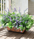 Starttag 18PCS Artificial Plants for Outdoor Decor Realistic Faux Greenery & Flowers Fake Plastic Leaves with Stems UV Resistant Outside Bushes for Garden Patio and Porch