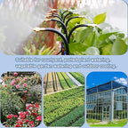 49.21Ft Drip Irrigation Kit Automatic Drip Irrigation System, 360° Bendable Garden Irrigation System, Garden Watering System Adjustable Bendable Nozzle Copper Sprayer System for Garden Yard