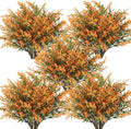RECUTMS Fall Decoration for Home, Artificial Plants Spring Artificial Fall Flowers for Outdoors UV Resistant Artificial Plants Outdoor Artificial Flowers for Outdoors in Pots(Salmon)