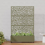 Casaphoria Metal Raised Garden Bed with Trellis and Wheels, 72"x47"x16" Arched Planter Box for Climbing Plants, Vegetables & Vines, Features Drainage Holes and Privacy Screen, Grey-Net