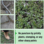 UNCO- Stainless Steel Metal Hose with 4 Function Brass Nozzle, 50 ft, No Kink, Metal Garden Hose