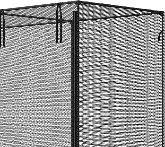 Outsunny 6' x 3' x 5' Crop Cage, Plant Protection Tent with Zippered Doors for Vegetable Garden, Backyard, Black