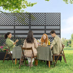 Casaphoria Metal Raised Garden Bed with Trellis and Wheels, 72"x47"x16" Planter Box for Climbing Plants, Vegetables & Vines, Features Drainage Holes and Privacy Screen, Black(Parallel&Harold)