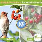 Fruit Tree Netting 2 Pack 8x8 FT with Drawstring & Zipper - Reusable Plant Protection Bag, Heavy Duty PE Mesh Cover for Blueberry Bushes - Blocks Birds/Deer/Squirrels