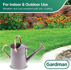Gardman R34884 1 Gallon Watering Can, Cool Gray