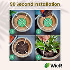 Self-Watering Planter Insert for Houseplants, Flower Pots and Hanging Baskets – Bottom Watering Reservoir with Wicking System – Prevents Over & Under Watering and Root Rot – Indoor/Outdoor – USA Made