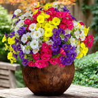 Artificial Flowers Outdoor Shrubs - 16 Bundles Fake Plants UV Resistant No Fade Faux Plastic Greenery Home Garden Porch Patio Decoration (1, Multi16-2)