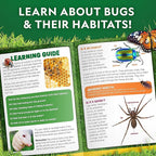 National Geographic Bug Catcher Kit for Kids - Kids Bug Habitat with Magnified Viewer, Bug Catcher, Tweezers & Learning Guide, Insect Habitat, Outdoor Toys, Kids Bug Catching Kit, Bug Box