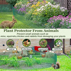 33Ft x 16In Plant Protectors from Animals, Heavy-Gauge Plant Cages for Outdoor Plants with Ties,Pliers,Stakes, Rabbit Plant Cage, Wire Plant Protector,Chicken Wire Fencing Mesh (33Ft x 16In)