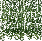 24 Pack 168 Ft Fake Vines for Room Decoration Greenery Garland Artificial Hanging Plants Faux Green Leaves Wall Vine for Bedroom Ceiling Cottage Core Wedding Garden Party Decor