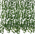 36 Pack 248 Ft Fake Vines Hanging Greenery Artificial Plants Faux Silk Green Leaves Garlands Living Room Wall Decor for Bedroom Office Garden Outdoor Wedding Jungle Party Decoration