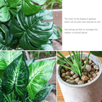 Der Rose 2 Pack Fake Plants Artificial Potted Faux Plants Indoor for Office Desk Home Farmhouse Decor