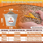 AVALUTION 9QT Vermiculite - Organic Vermiculite for Plants Horticultural Coarse Vermiculite Natural Soil Additive for Potted Plants Gardening Mushrooms Seed Starting