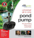 Pennington Aquagarden , Universal 850 All in One Submersible Pond & Water Pump, Suitable for Fountains, Filters, Waterfalls, Hydroponics & Aquaponics , For Ponds up to 300 Gallons, 850- standard pond