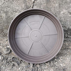 Plant Saucer 6 Inch 4 Pack 6 8 10 12 14 16 18 20 25, Plastic Plant Trays for Pots，Extra-Deep Plant Water Dray Tray, Bird Bath Bowl, Heavy Flower Plant saucers Indoors and Outdoor No Holes 6in-4 brown