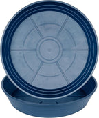 LWALRS Plant Saucer 14 Inch 2 Pack 6 8 10 12 14 16 18 20 25, Plastic Plant Trays for Pots，Extra-Deep Plant Water Dray Tray, Bird Bath Bowl, Heavy Flower Plant Saucers Indoors and Outdoor No Holes