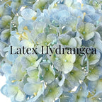 4 Pcs 20'' Real Touch Hydrangeas Light Blue Artificial Hydrangeas Flowers Faux Latex Hydrangea for Kitchen Living Room Porch Home Decor Baby Shower Party Wedding Table Centerpiece