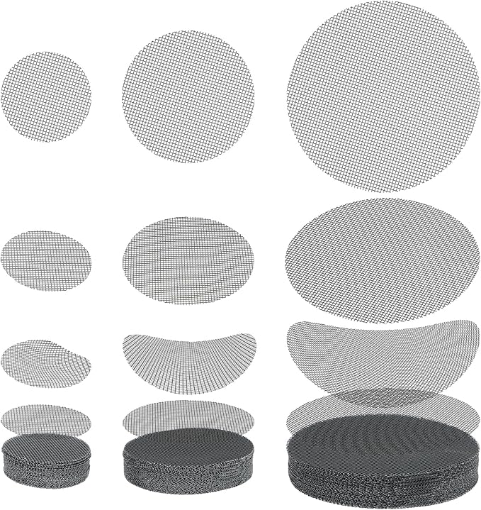 150 Mesh for Plant Plant Hole Mesh Pads Drainage Screen Plastic Round Flower Hole MeshScreen Cover Pad 2 3 4 Inch Assorted SizesMesh Preventing Soil Leakage