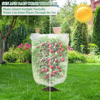 4Pcs Bird Barrier Mesh, Plant Netting with Zipper and Drawstring, Garden Netting to Protect Fruit from Birds, Tree Netting for Cicadas