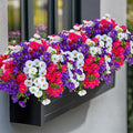 Artificial Flowers Outdoor Morning Glory - 16 Bundles Fake Plants UV Resistant No Fade Faux Plastic Greenery Home Garden Patio Decoration Indoor (1, Multi16-1)