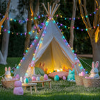 JMEXSUSS Easter Lights Clear Wire Outdoor Indoor, 168ft 600 LED Multicolor Easter String Lights Plug in for Bedroom Tree Room Party Decorations